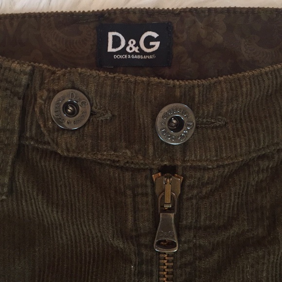 Dolce & Gabbana Corduroy Zip Down Skirt - Picture 7 of 8